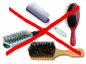 Brush -hair loss and brushing