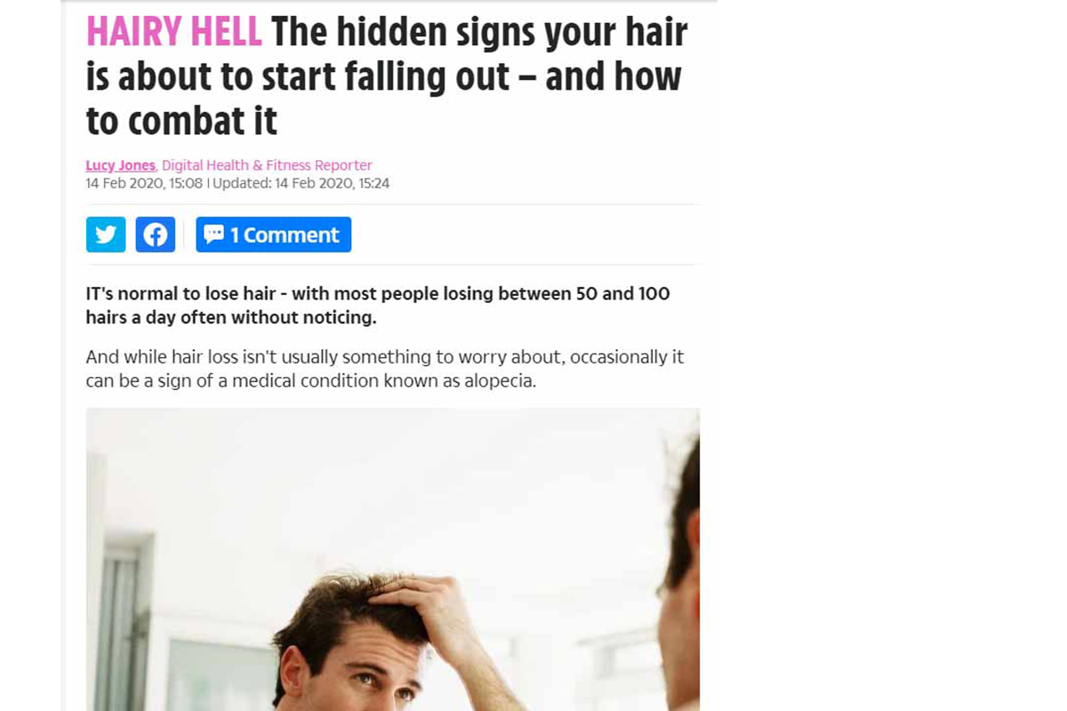 The hidden signs your hair is about to start falling out – and how to combat it