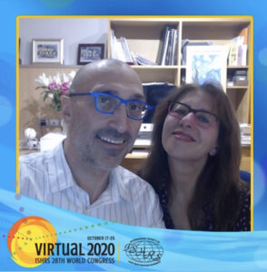Dr Bessam & Nilofer Farjo Screenshot at virtual 2020 ISHRS