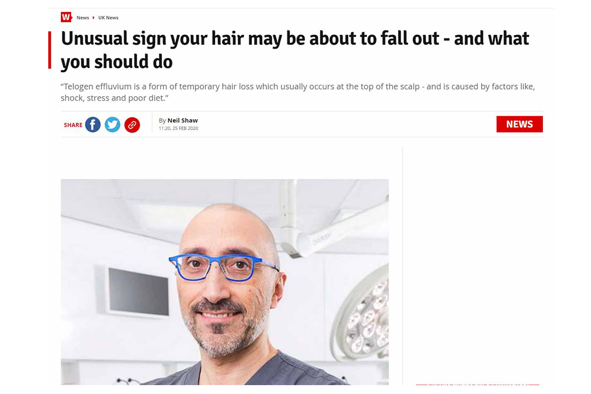 Unusual sign your hair may be about to fall out – and what you should do