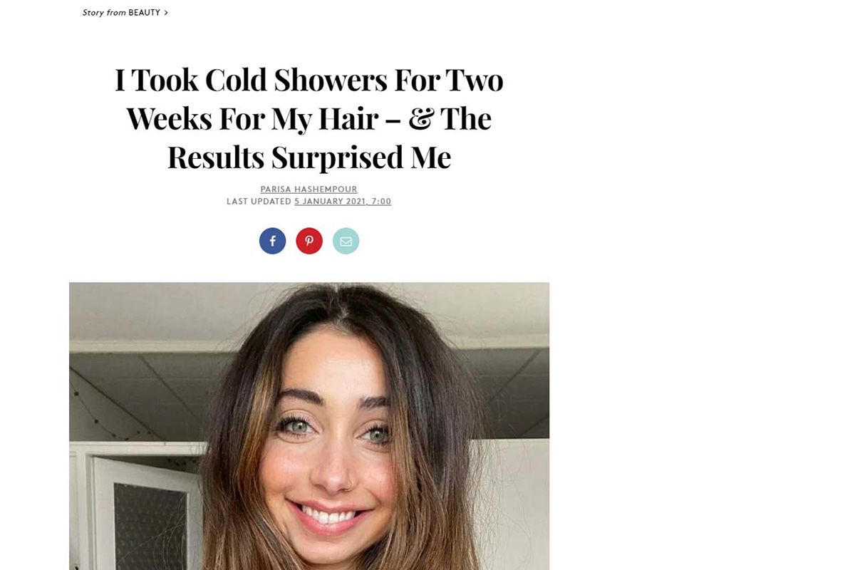 I Took Cold Showers For Two Weeks For My Hair – & The Results Surprised Me