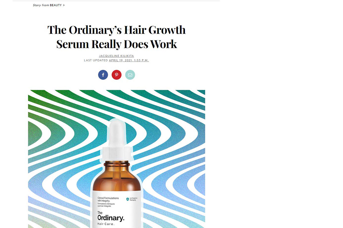The Ordinary's Hair Growth Serum Really Does Work | Farjo Hair Institute