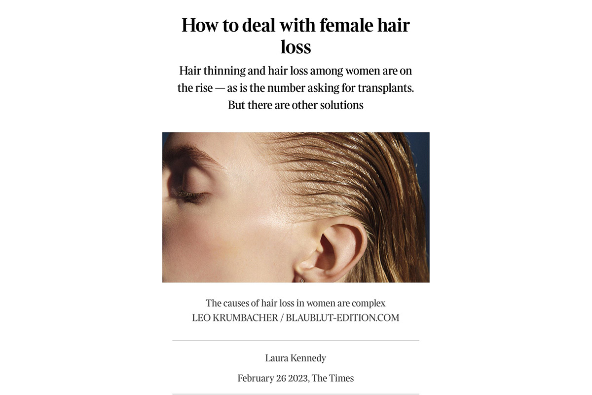 How to deal with female hair loss