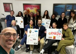 Farjo Hair Institute staff bonding day, showcasing their vision boards for 2025.