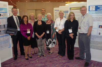 Drs Farjo with Prof Des Tobin, Prof Andrew Messenger & members of the Institute of Trichologists